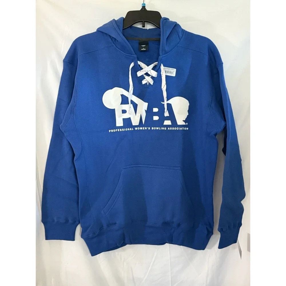 J America PWBA Hoodie Large Blue Pullover Sweatshirt NWT $65 Retail